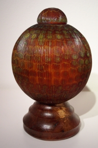Brown Vessel on Stand